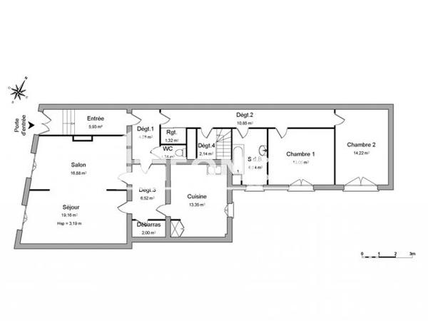 Location Appartement 4 pièces 116.2 m² - 16 AVENUE DE GAULLE Charleville-mezieres 08000