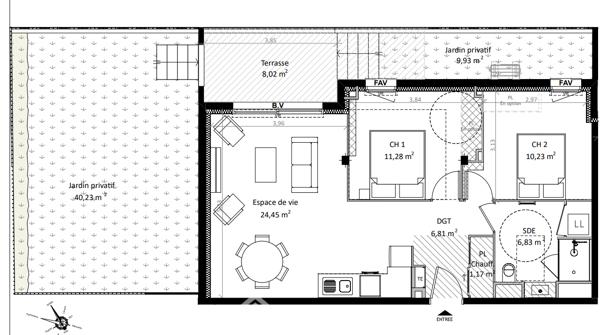 Appartement 60 m² à Alénya 66200
