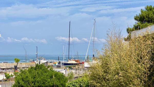 Cap Ferret, vue bassin & port de La Vigne, très belle villa d’architecte, 190 m2, 6 chambres, 6 salles d’eau, grand garage, grande piscine, sur belle parcelle de 1800 m2 environ