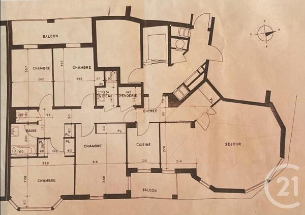 Appartement F5 à vendre  5 pièces - 102 m2 PARIS - 75014