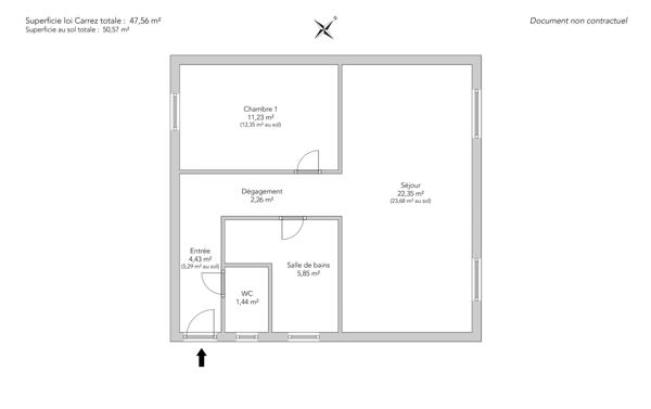 Appartement Paris 18e - CHÂTEAU-ROUGE / RUE DE SUEZ
