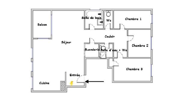 T4 avec garage secteur Garibaldi