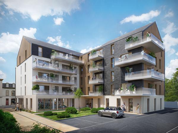 A VENDRE APPARTEMENT T5 TERRASSE CENTRE VILLE LANDERNEAU