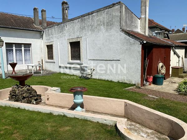 MAISON A VENDRE EN VIAGER OCCUPE- TERGNIER (02700) - PLAIN-PIED - GARAGE - TERRAIN 1000 M²