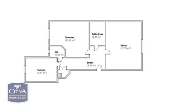 Appartement à vendre 2 pièces 36.93m² Dijon (21000)
