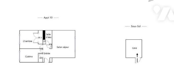 Appartement T2 avec balcon - Stationnement - Cave 