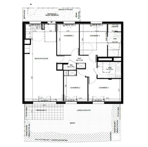 Appartement 5 pièces - 120 m² Bien prestige