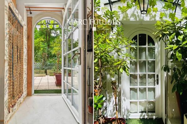 A VENDRE APPARTEMENT 3 pièces en rez de jardin PASSY-MUETTE