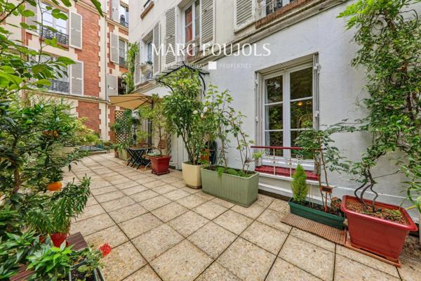 A VENDRE APPARTEMENT 3 pièces en rez de jardin PASSY-MUETTE
