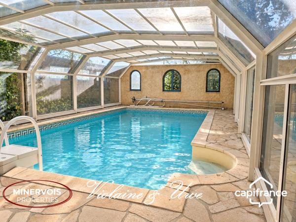 AZILLE – MAISON DE 184 M² AU MILIEU DES VIGNES AVEC PISCINE ET PANNEAUX SOLAIRES