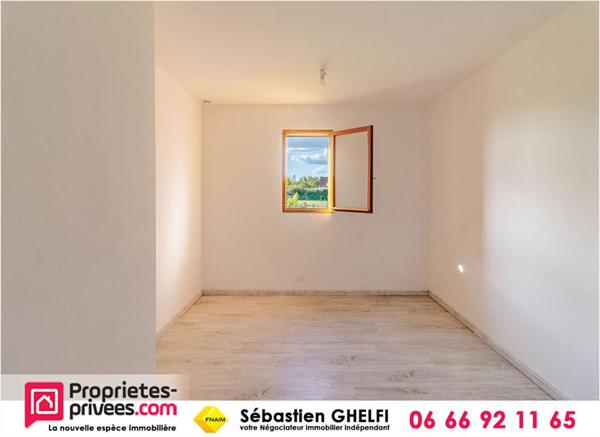 belle maison de plain-pied avec grande salle de vie de 60m²-3 chambres