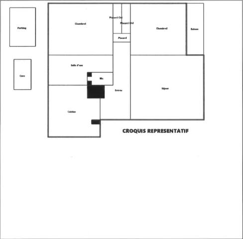 Appartement Franconville 3 pièces 59 m2 centre ville - Dernier étage - Cave et place de parking