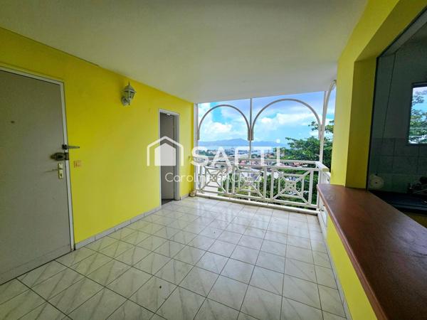 Appartement T3 traversant – Vue mer dégagée – Toloman, Fort-de-France