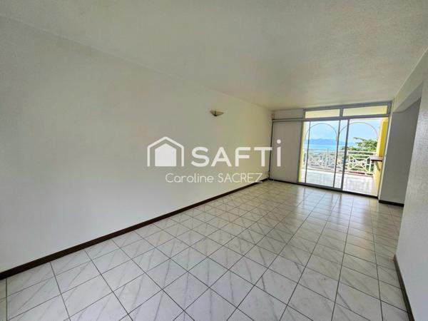 Appartement T3 traversant – Vue mer dégagée – Toloman, Fort-de-France