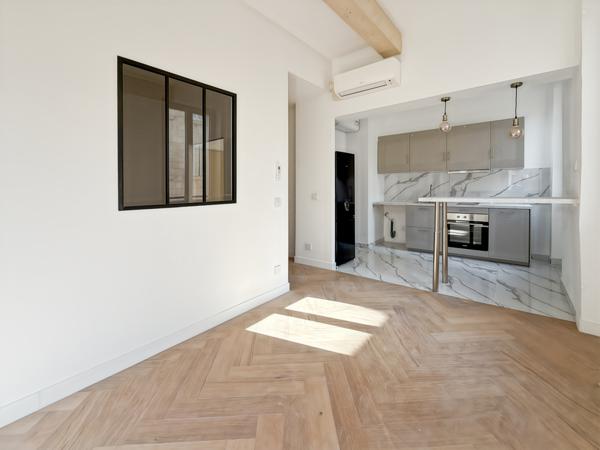 Marseille (13001) 2 pièces 29m² rénové avec climatisation Rue Glandevès Proximité Vieux-Port