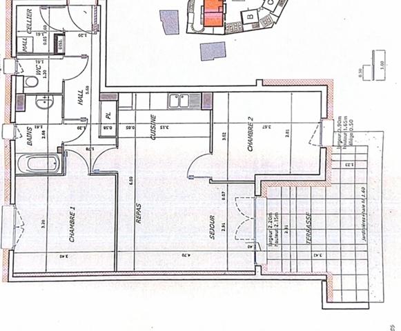 T3 en rez-de-jardin, au calme, avec extérieur sans vis-à-vis !