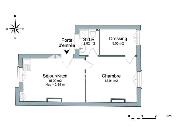 Location Appartement meublé 2 pièces 35.45 m² - 2 RUE LOUIS JOUVET Charleville-mezieres 08000