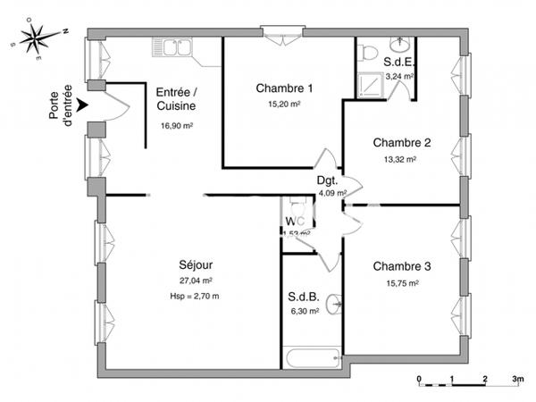 Location Appartement 4 pièces 115 m² - 11 RUE THIERS Rethel 08300