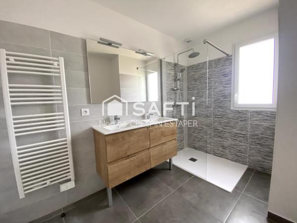 Montbartier - Maison neuve, ( frais de notaire réduits), de plain-pied, moderne et élégante de type 4, garage et jardin