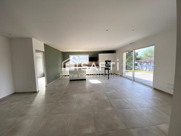 Montbartier - Maison neuve, ( frais de notaire réduits), de plain-pied, moderne et élégante de type 4, garage et jardin