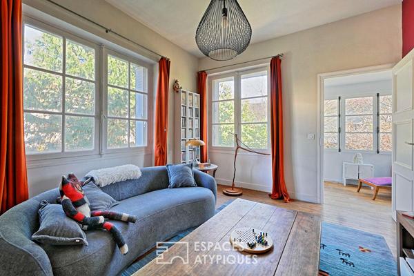 Maison de caractère en pierre avec jardin confidentiel au coeur de Fontainebleau