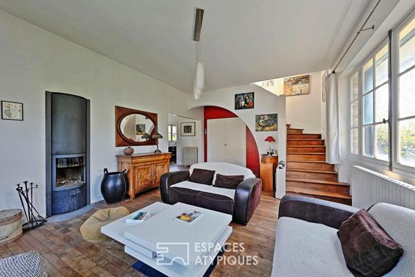 Maison de caractère en pierre avec jardin confidentiel au coeur de Fontainebleau