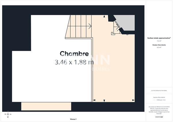 Charmant studio à vendre avec terrasse de 30 m²