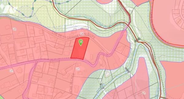 LA MONTAGNE Terrain constructible de 2 645m² en zone Uh avec une vue exceptionnelle