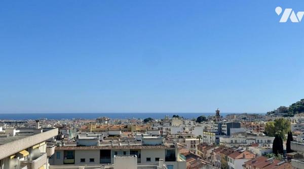 3p dernier étage - Terrasse vue mer