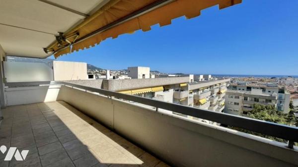3p dernier étage - Terrasse vue mer