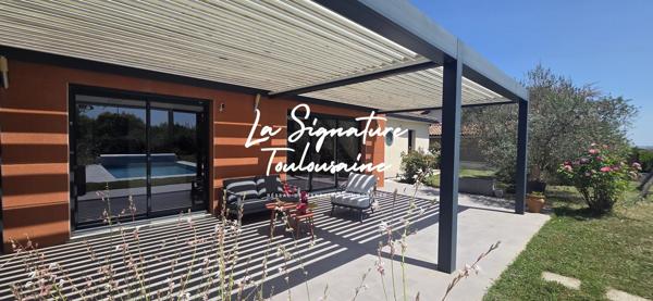 Maison contemporaine - Piscine - Double garage