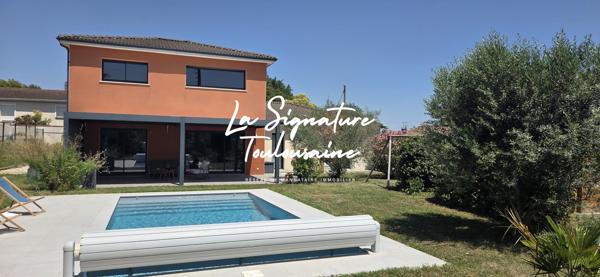 Maison contemporaine - Piscine - Double garage