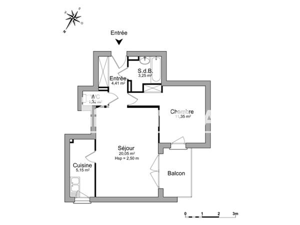 Location Appartement 2 pièces 45.53 m² - 4 B RUE DE LA REPUBLIQUE Mainvilliers 28300