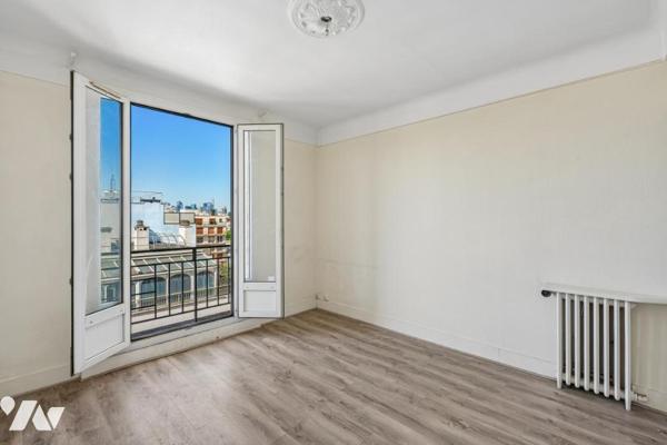 Levallois-Perret - Appartement traversant de 27,31 m² avec balcon