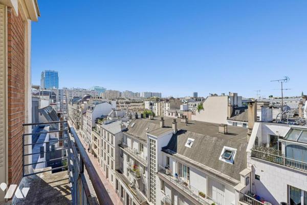 Levallois-Perret - Appartement traversant de 27,31 m² avec balcon