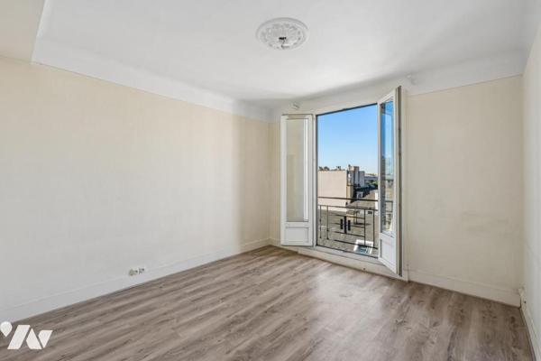 Levallois-Perret - Appartement traversant de 27,31 m² avec balcon