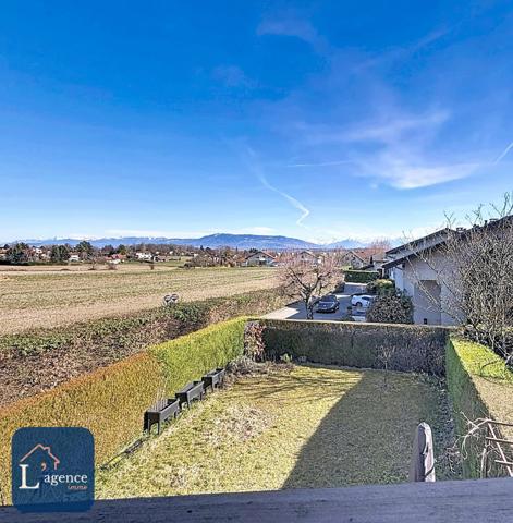 Maison mitoyenne en bout d'impasse T4 Jardin Sous-Sol Garage Vue Mont-blanc PREVESSIN MOENS 01280