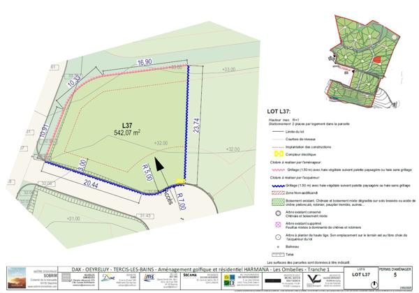 Oeyreluy (40180) Terrain à Bâtir programme Golfique du Grand Dax HARMANA