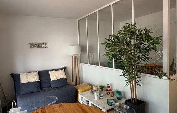 Appartement T1 en seconde ligne de mer avec terrasse de 7,4 m2 - 29 m2 à Arcachon Centre