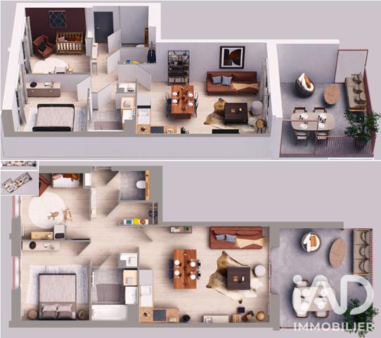 Appartement à vendre 3 pièces 64 m² La Courneuve