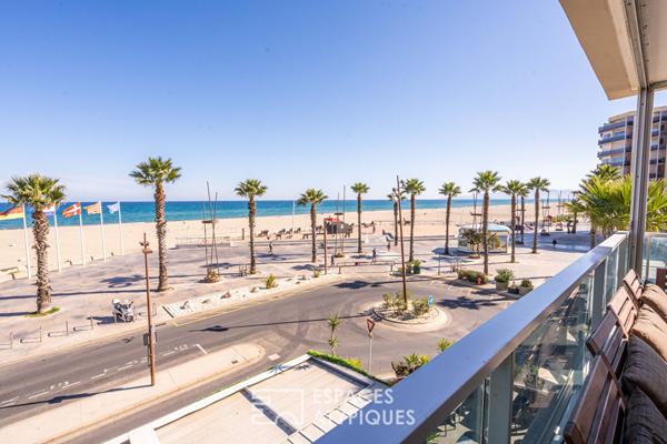 Appartement d’exception face à la mer à Canet Plage
