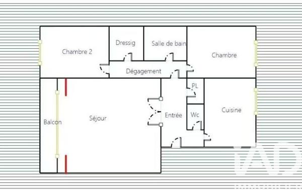 Appartement à vendre 3 pièces 68 m² Rosny-sous-Bois