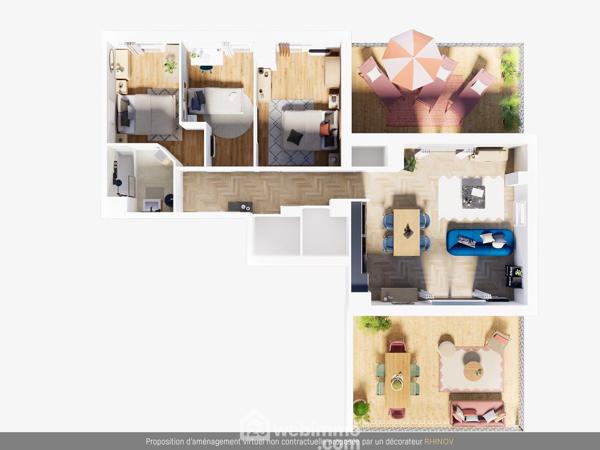 Appartement 76.46 m² à Poitiers 86000