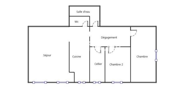 Appartement 3 pièces - 52 m²