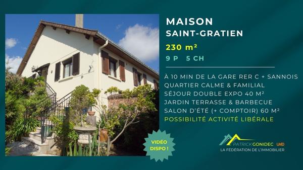 Maison familiale au calme de Saint-Gratien