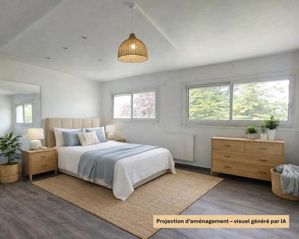 SARZEAU   Proche bourg, maison avec vie de plain-pied, accès PMR et 4 chambres