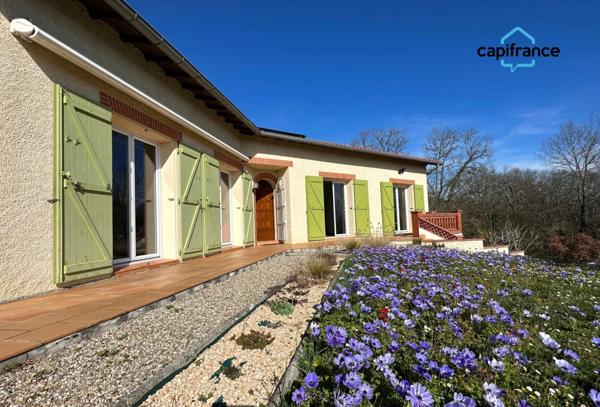 Bessières Centre, Villa T4-T5 de 1982, 130 m², véranda de 24 m², garage de 60 m²