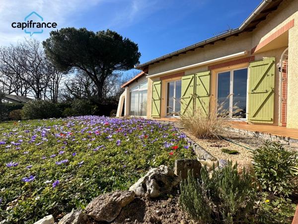 Bessières Centre, Villa T4-T5 de 1982, 130 m², véranda de 24 m², garage de 60 m²