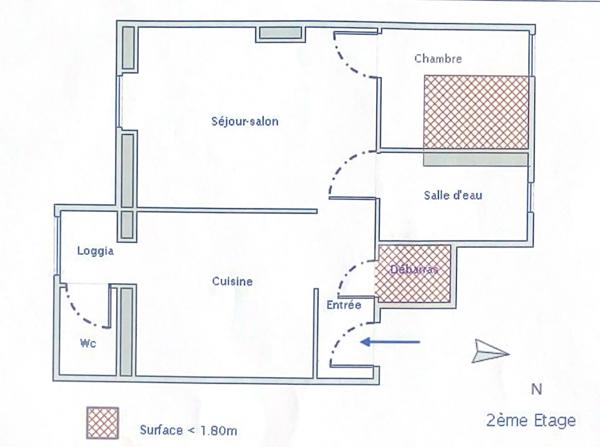 Appartement à vendre 2 pièces TOULON (83) - Quartier Claret - Traversant