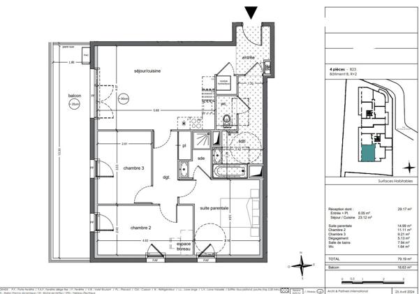 Appartement de type 4 entre Plage et Centre ville - Quartier Villes Martin à SAINT NAZAIRE